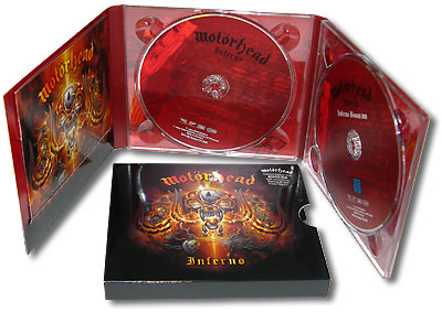 Motorhead Inferno Limited Edition (CD + DVD) Формат: 2 Audio CD (Подарочное оформление) Дистрибьюторы: Steamhammer, SPV GmbH Лицензионные товары Характеристики аудионосителей 2004 г Альбом: Импортное издание инфо 9674g.